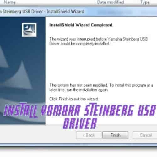 How To Install Yamaha Steinberg USB Driver