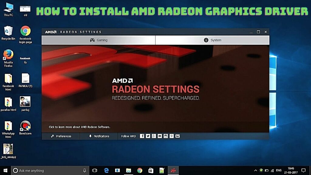 how i can install AMD Radeon Graphics Driver